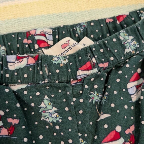 ⭐ Men's Vineyard Vines green holiday print PJ Pajama Pants Small - Picture 3 of 12